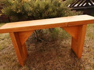 1m Holzbank Kiefer  Garten Blumenbank Ofenbank Sitzbank Kinder  Bank Geschenk   - Bild 1 von 3