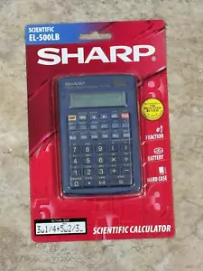 NEW & Sealed Sharp Fraction Scientific Calculator Vintage EL-500LB Hard Case ++ - Picture 1 of 2