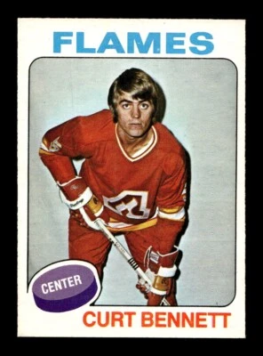 1975 76 O-Pee-Chee #8 Curt Bennett Flames NEAR MINT *9v - Image 1 of 2