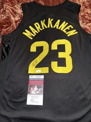 Lauri Markkanen Signed Utah Jazz Jersey Autographed JSA COA - Image 1 of 4