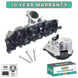 INTAKE MANIFOLD WITH MOTOR FOR AUDI VW SEAT SKODA 2.0 TDI 03L129711E, 03L129086 - Picture 1 of 11