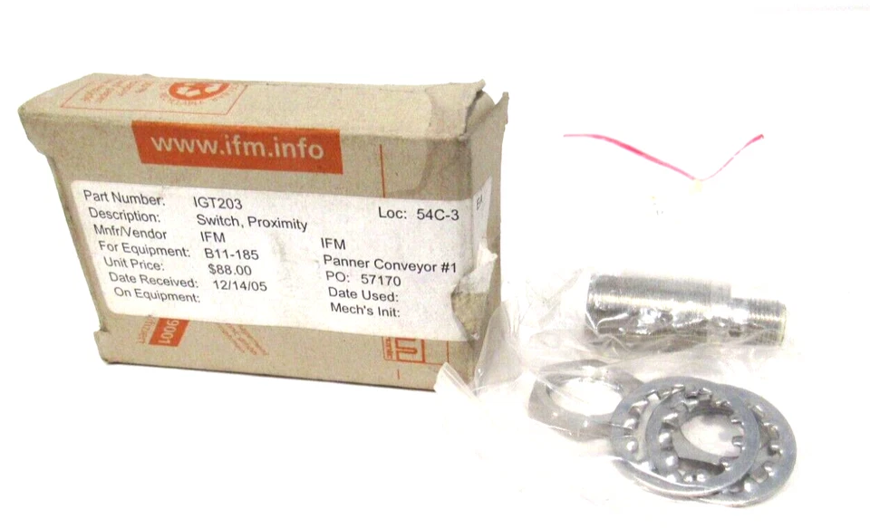 NEW IFM EFECTOR  IGT203 PROXIMITY SENSOR - Image 1 of 1