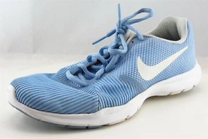 Nike Flex BI Joux Running Shoes Blue Fabric Women 8.5 Medium - Picture 1 of 7
