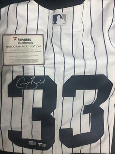 Fanatics MLB COA Greg Bird New York Yankee Signed Autograph Home Jersey Auto - Picture 1 of 6