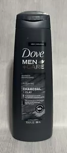 Dove MEN + Care Purifying Shampoo, Charcoal + Clay, Plant-Based Cleansers 12 Oz - Picture 1 of 1