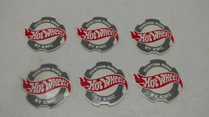 (6) Hot Wheels Vinyl Decal Sticker Car Vehicle Window Wall Graphic Racing Race - Foto 1 di 5