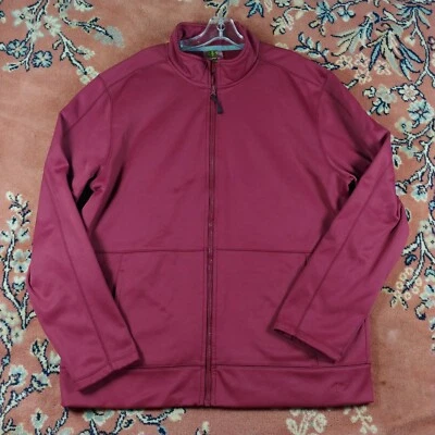 Camisa masculina manga longa NordicTrack XL zíper completo NT DRI marrom atlética ativa  - Imagem 1 de 4