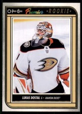 2022-23 UD O-Pee-Chee OPC O-Pee-Chee Premier Rookies #P-80 Lukas Dostal