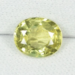 1.82 ct ULTRA RARE TOP LUSTROUS LEMON YELLOW NATURAL CHRYSO BERYL See Vdo BYE - Picture 1 of 3