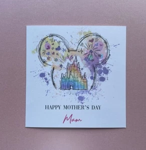 Tarjeta personalizada del Día de la Madre de Disney mamá gran nanna nana mickey mouse - Imagen 1 de 5