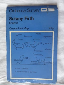 Map. Ordnance Survey 1/4 inch sheet 8 1973 Very good condition. - Picture 1 of 2