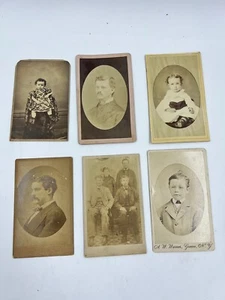 6 belle piccole carte da armadio epoca vittoriana - Antenati istantanei. A10 - Foto 1 di 10