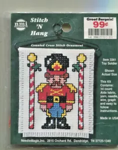 NMI Toy Soldier 3341 Stitch ,N Hang Counted Cross Stitch Ornament Kit Unopened - Picture 1 of 2