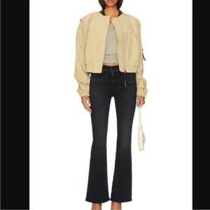 Mother The Weekender Fray Jeans In Deep End Wash Size 24 Flare NWT - Picture 1 of 16