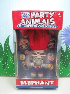 2019 Elefant - 2 1/2" Wild Hair Party Animals - NEW IN BOX - Republican - Bild 1 von 8
