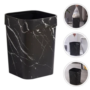 Plastic Toilet Trash Can Office Trash Can Waste Paper Basket Home - Picture 1 of 12