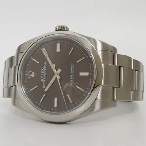 Rolex Oyster Perpetual 39MM Dark Rhodium Stainless Steel Oyster Automatic 114300 - Picture 1 of 11