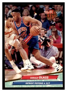 1992 Ultra #257 GERALD GLASS Detroit Pistons ~F7NN