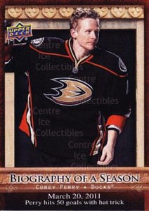 2010-11 Upper Deck Biography of a Season #30 Corey Perry
