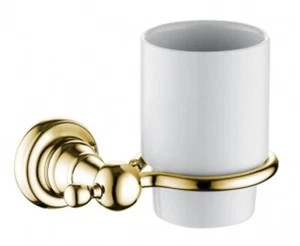 Bristan 1901 Tumbler & Brass Holder, Gold Plated (2HOLDG) - Picture 1 of 1
