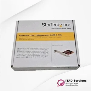 STARTECH PEXUSB311AC3 2-Port 10Gbps USB-A &USB-C PCIe Adapter Card - BRAND NEW - Afbeelding 1 van 2