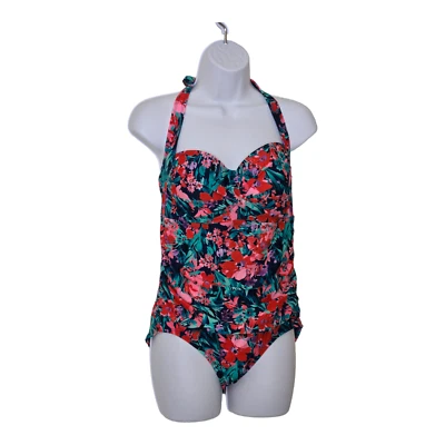 Catalina one piece multicolor floral swim suit women's L 12/14 - Image 1 of 4
