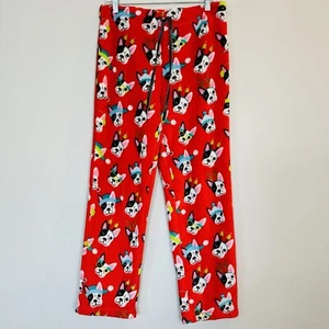 Secret Treasure Women Pajamas Pants Sleepwear Dog Christmas Frenchie.B43 - Picture 1 of 9