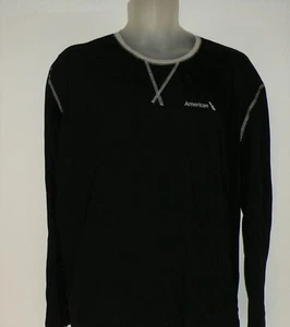 American Airlines Pajamas TOP / L XL / Mens / Black with grey trim stitching - Picture 1 of 3