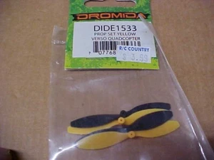 DROMIDA DIDE1533 = PROP SET - YELLOW / BLACK: VERSO QUADCOPTER (NEW) - Picture 1 of 1