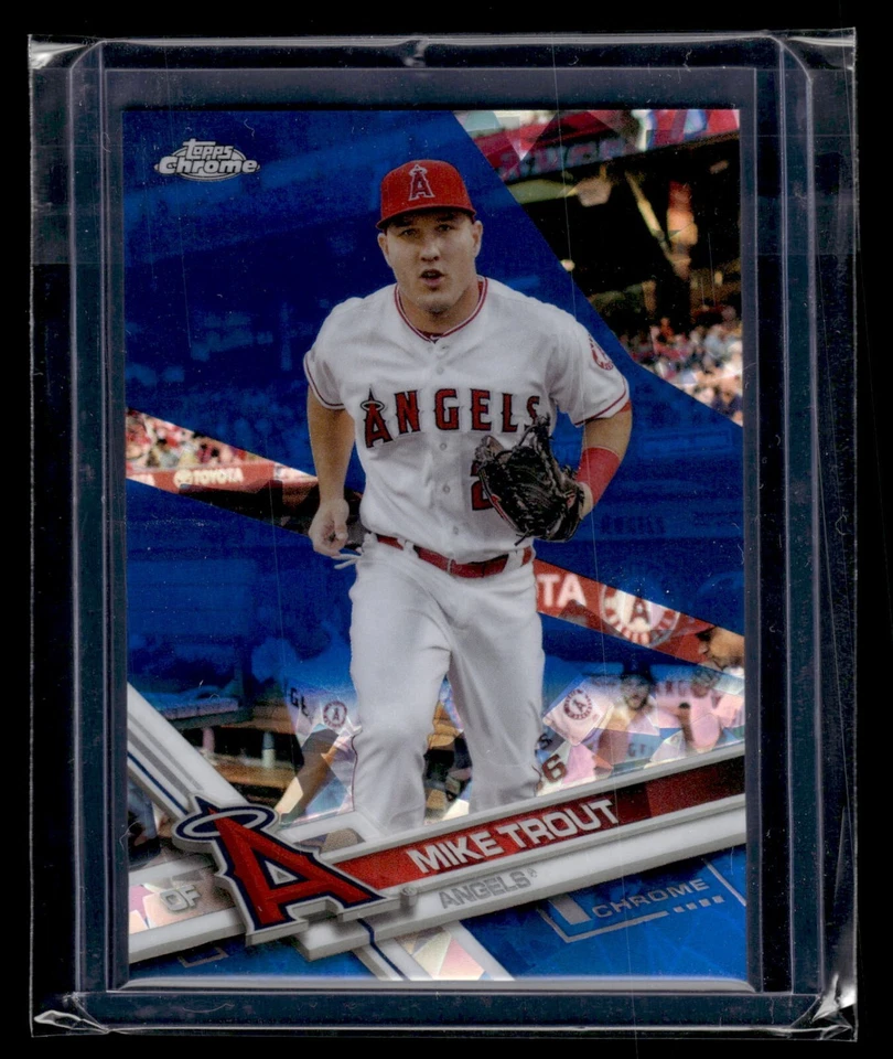 2017 Topps Chrome Sapphire Edition Refractor #20 Mike Trout Angels - Image 1 of 2
