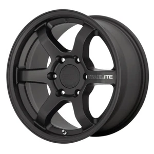 17x8.5 +18 Motegi MR150 Trailite 6x5.5 Satin Black Wheels (Set of 4) - Picture 1 of 2