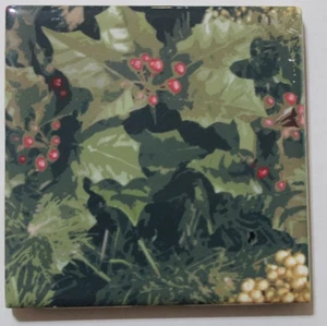 Christmas Themed Drink Coaster Tile by Dee Fabian - Picture 1 of 1