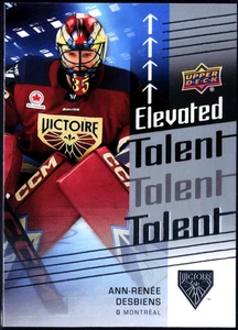 ANN-RENEE DESBIENS 2024-25 UD PWHL ELEVATED TALENT Montreal Victoire 2nd Edition - Picture 1 of 2