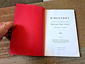 Directory of Old Boys and Students the Episcopal High School Alexandria VA 1977 - Picture 1 of 3