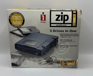 Unità Iomega 100 MB Zip 100 con dischi - completa di scatola per PC Windows #10012 come nuova - Foto 1 di 13
