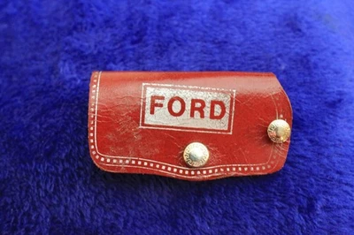 Leather Ford key Case Key Ring Key Chain Fob Accessory Truck Bronco Falcon F150 - Image 1 of 4