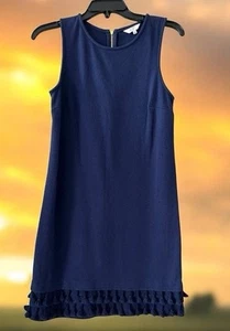 Crown & Ivy Gr. Medium dunkelblau Kleid ärmellos Business Etuikleid Damen A-Linie - Bild 1 von 7