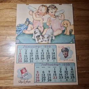Werbekalender Texaco Motoröl 1930er Jahre - Bild 1 von 12