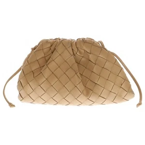 Bottega Veneta Intrecciato Leather Mini Pouch One Shoulder Bag Brown Women'S 585 - Picture 1 of 6