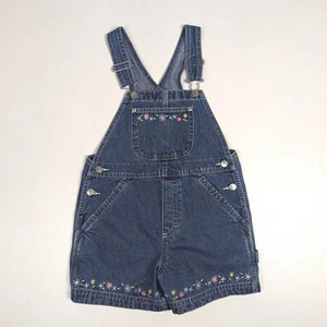 Vintage Y2K Sonoma Denim bestickte Shortalls Größe 6x  - Bild 1 von 5