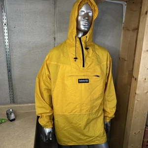 Timberland Performance 1/4 Zip Pullover Rain Jacket Poncho Men’s XL Yellow - Picture 1 of 9