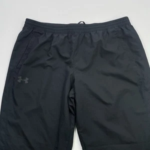 Under Armour Pantalone Giacca a Vento Uomo 3XL Nero Maglia Foderato Cerniera Tasche Pista - Foto 1 di 13