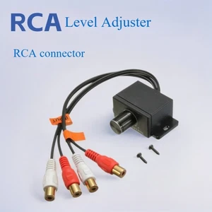 Car Amplifier Volume Control RCA Level Adjuster 2RCA in/Out Audio Potentiometer - Foto 1 di 10