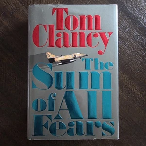 The Sum of All Fears Tom Clancy 1991 First Edition 1st Print Hard Cover DJ - Foto 1 di 11