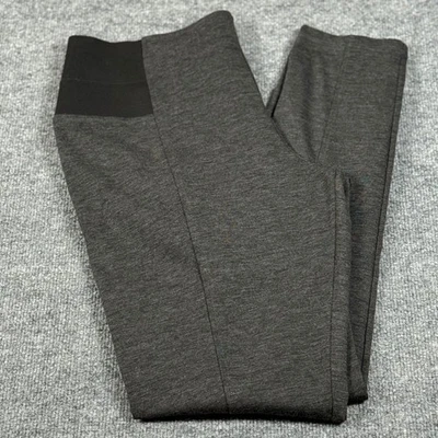 Pantalones de tiro alto Simply Vera XL moldeadores gris oscuro neutro minimalista oficina chic Foto 1 de 4