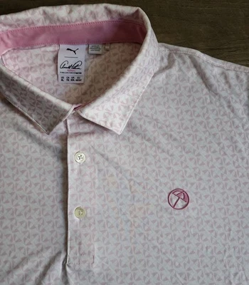 Polo Puma Arnold Palmer Performance XL Paraguas Geométrico Estampado Rosa 🔥  Foto 1 de 4