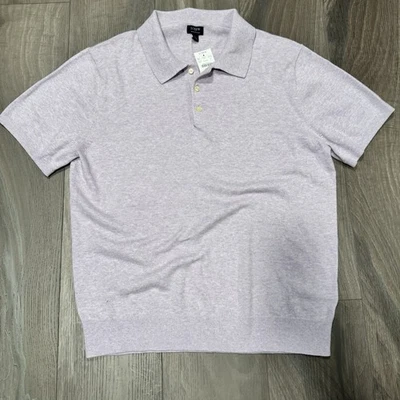 Suéter de manga corta J Crew para hombre lavanda grande Foto 1 de 4