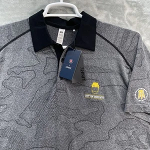 UNRL Barstool Sportshirt Herren Large Polo Golf Performance Camo Logo Stretch - Bild 1 von 11