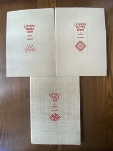Latvian National Costumes 3 Vol Set Latviešu Tautas Tērpi 2003 Complete - Picture 1 of 10