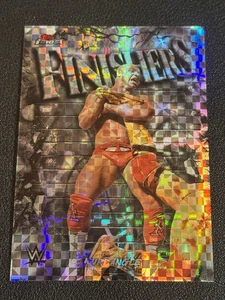 WWE Topps Finest 2025 Checkerboard Refractor Finishers Kurt Angle #FNS-KA - Picture 1 of 2